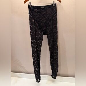 P.E Nation Black Leggings lace medium